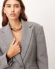 ARRANGE ARRANGE premium tailored blazer with cinched waist in gray - part of a set - 4