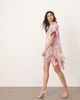 ARRANGE ARRANGE sequin asymmetric trapeze mini dress in floral print-Multi - 2