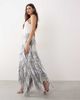 ARRANGE ARRANGE shard sequin maxi skirt in silver - 1
