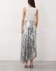 ARRANGE ARRANGE shard sequin maxi skirt in silver - 3