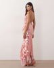 ARRANGE ARRANGE shard sequins square cut hem midi skirt in pink - part of a set - 4