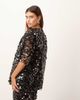 ARRANGE ARRANGE sheer grid sequin tee in black - part of a set - 4