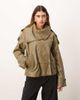 ARRANGE ARRANGE soft leather jacket in olive green - 2
