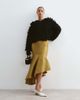 ARRANGE ARRANGE structured asymmetric fishtail maxi skirt in olive-Green - 1