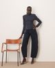 ARRANGE ARRANGE structured jersey top with padded shoulder in charcoal-Gray - 4