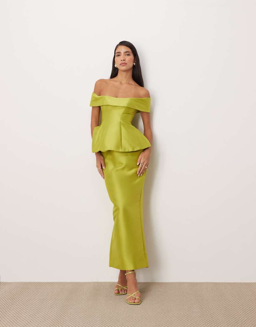 arrange green dress AKIRA LABEL