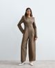 ARRANGE ARRANGE structured tailored jumpsuit in tobacco-Brown - 1