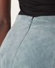 ARRANGE ARRANGE suede circle midi skirt in light blue - 4