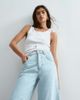ARRANGE ARRANGE Sydney cropped denim barrel leg jeans in blue light wash - 2