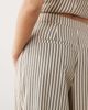 ARRANGE ARRANGE tailored barrel leg pants in buttermilk stripes - part of a set-Yellow - 4