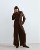 ARRANGE ARRANGE tailored barrel leg pants in chocolate plaid - part of a set-Multi - 1