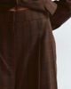 ARRANGE ARRANGE tailored barrel leg pants in chocolate plaid - part of a set-Multi - 4