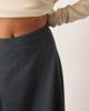 ARRANGE ARRANGE tailored pleat mix skirt in gray heather - 4