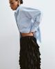 ARRANGE ARRANGE textural satin loop column midi skirt in black - 4