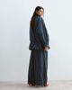 ARRANGE ARRANGE textured barrel leg pants in navy striped print - part of a set-Multi - 3