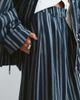 ARRANGE ARRANGE textured barrel leg pants in navy striped print - part of a set-Multi - 4