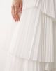 ARRANGE ARRANGE tiered pleated midaxi skirt in white - 2