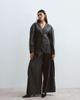 ARRANGE ARRANGE twill wide leg pants in gray - part of a set - 1