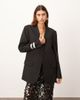ARRANGE ARRANGE ultimate collarless blazer in black - 1