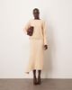 ARRANGE ARRANGE velvet allover sequin asymmetric hem skirt in cream - part of a set-White - 1