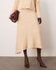 ARRANGE ARRANGE velvet allover sequin asymmetric hem skirt in cream - part of a set-White - 2