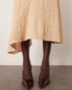 ARRANGE ARRANGE velvet allover sequin asymmetric hem skirt in cream - part of a set-White - 3