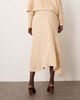ARRANGE ARRANGE velvet allover sequin asymmetric hem skirt in cream - part of a set-White - 4