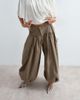 ARRANGE ARRANGE waist seam balloon leg pants in khaki-Green - 2