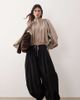 ARRANGE ARRANGE waist seam detail balloon cuffed pants in black - 1