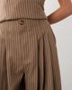 ARRANGE ARRANGE wide leg pants in chocolate stripes - part of a set-Brown - 3