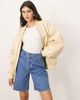 ARRANGE ARRANGE Wilson denim slouchy shorts in classic blue - 1