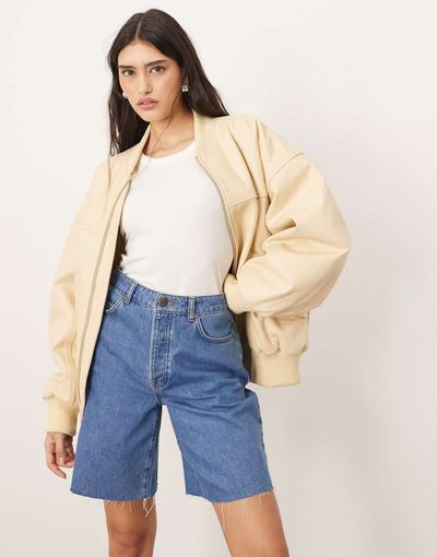 ARRANGE ARRANGE Wilson denim slouchy shorts in classic blue
