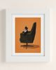 Artcatillustrated Artcatillustrated Cats On Chairs Collection 4 Art Print in White Matte Frame at Urban Outfitters - 2