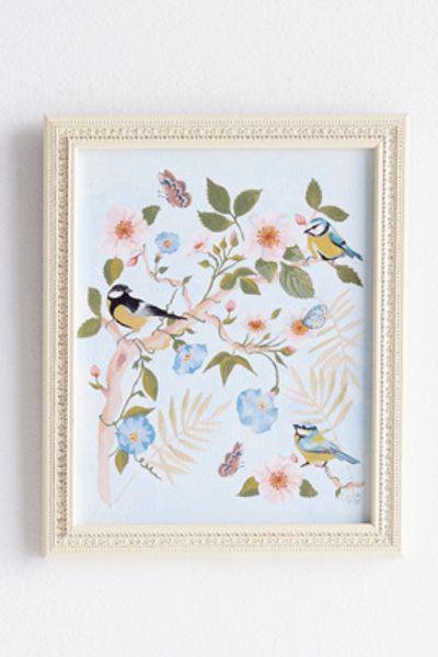 Artfully Walls Chinoiserie of Rosa and Little Birds Wall Art