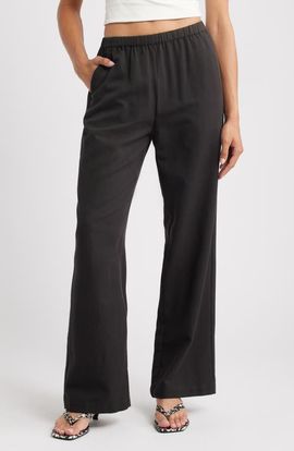 ARTLESS FOREVER ARTLESS FOREVER Drew Cotton Blend Wide Leg Pants