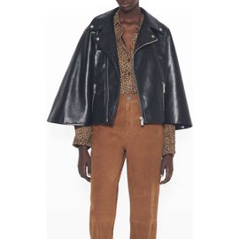 As By Df As by Df Faith Recycled Leather Moto Cape