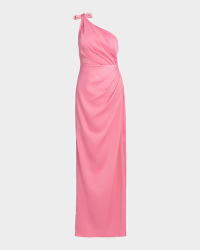 As It May Alexis Crepe One-Shoulder Gown