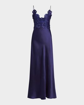 As It May Luella Floral Lace Appliqué Gown
