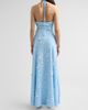 As It May Women's Avira Laser-Cut Lace Halter Gown - 3