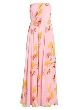 baby blue maxi dresses Maureen Cotton Shirring Maxi Dress