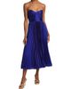As It May Women's Jeanne Pleated Satin Strapless Midi-Dress - 3