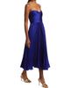 As It May Women's Jeanne Pleated Satin Strapless Midi-Dress - 4