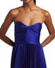 As It May Women's Jeanne Pleated Satin Strapless Midi-Dress - 6