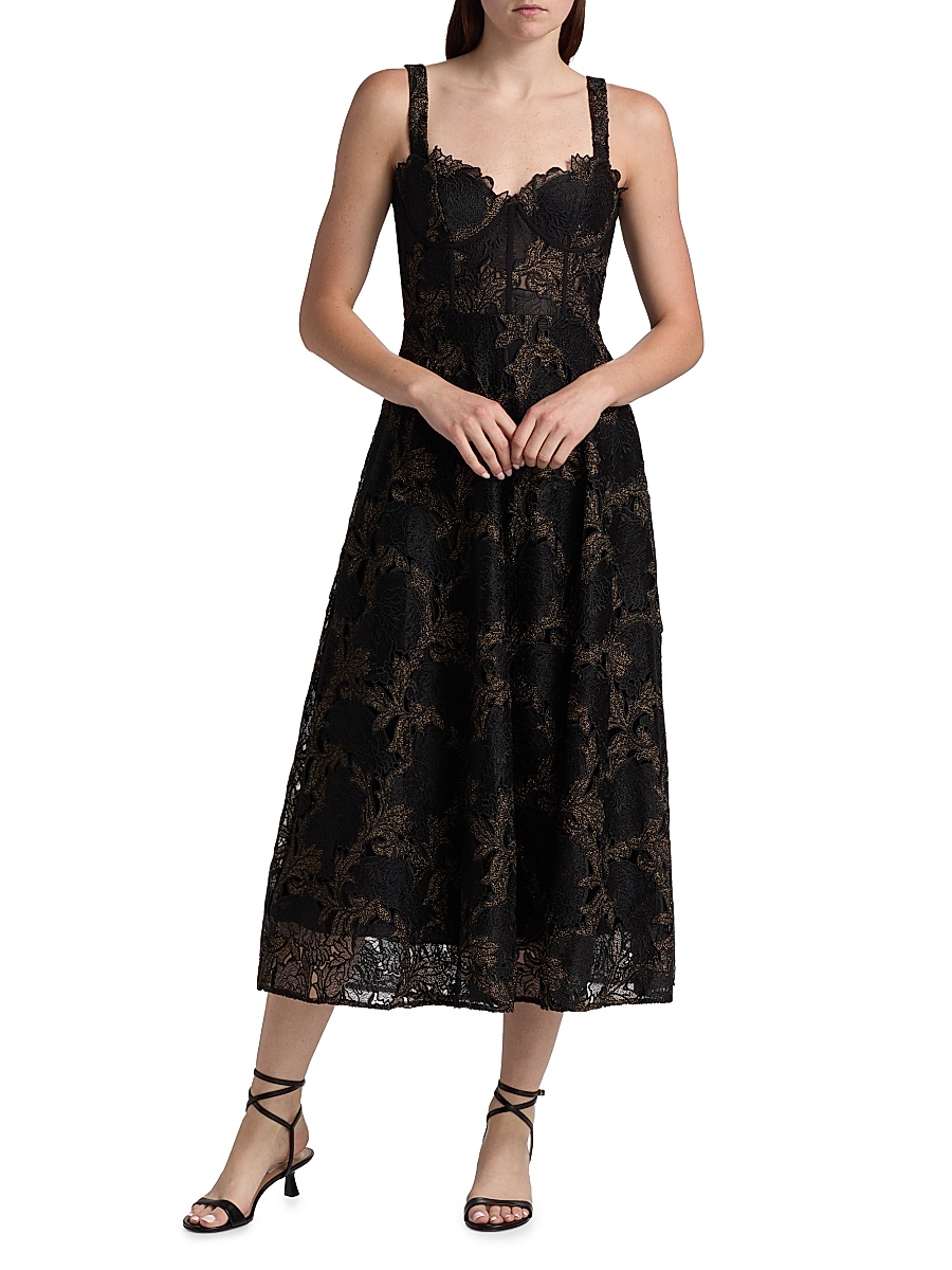lover ode lace midi dress Lover the Label Rose Ode Lace Midi Dress