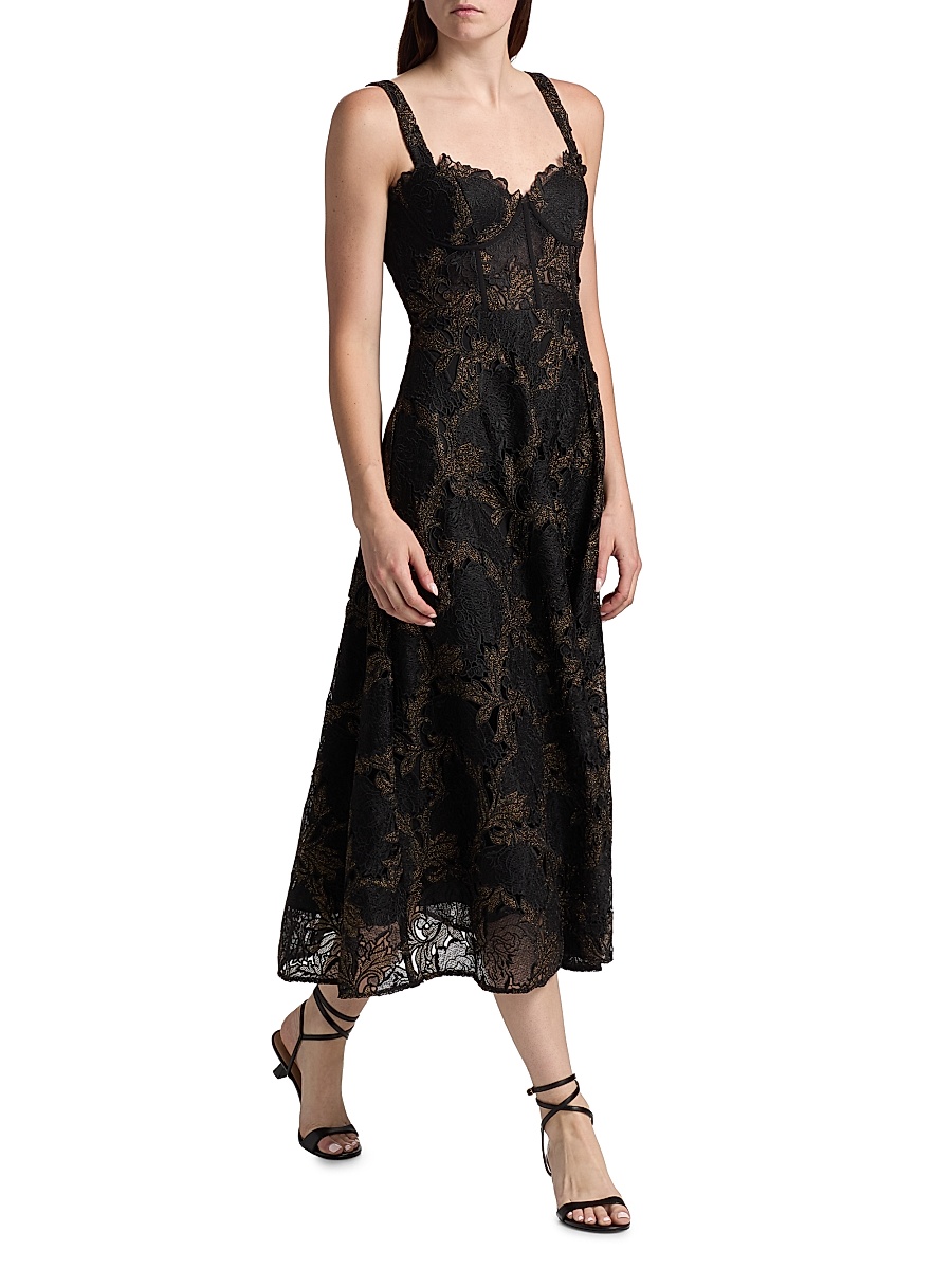 bcbg metallic lace midi dress Amazon.com: BCBGMAXAZRIA Women's Fitted Bodycon Midi Dress Long Sleeve Mock Neck Pleated Glitter Mesh, Gunmetal, X-Small : Clothing, Shoes & Jewelry