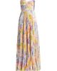 As It May Women's Naomi Abstract Print Satin Strapless Gown - 1
