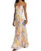 As It May Women's Naomi Abstract Print Satin Strapless Gown - 2