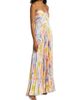 As It May Women's Naomi Abstract Print Satin Strapless Gown - 4