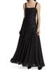 As It May Women's Natalia Polka Dot Crinkle Chiffon Gown - 3