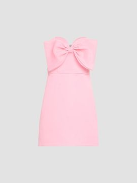 As It May Women's Noema Bow Strapless Mini Dress